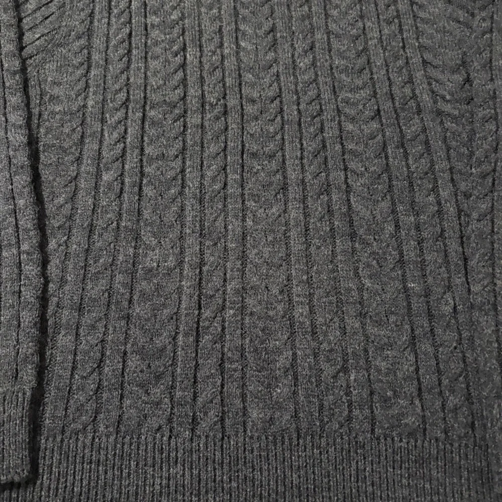 Sperry Premium Apparel‎ Men's Charcoal Gray Cable Knit Wool Blend Sweater XL
